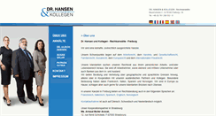 Desktop Screenshot of hansen-und-kollegen.de