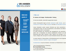 Tablet Screenshot of hansen-und-kollegen.de